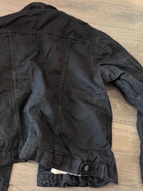 Ladies Primark Denim Sherpa Jacket Size 10